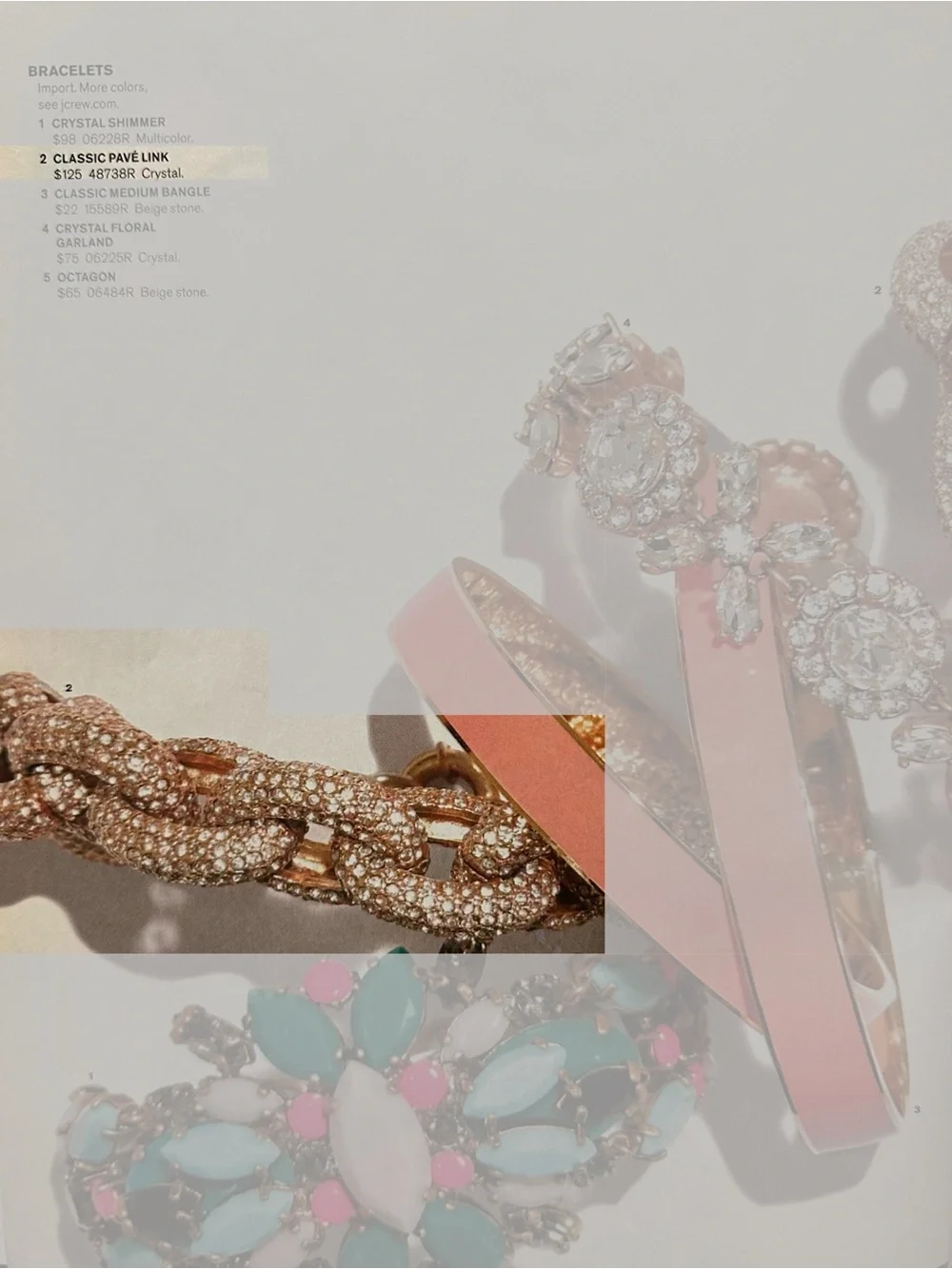 J. Crew Classic Pave Link Bracelet - NTW